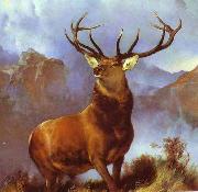 Sir edwin henry landseer,R.A. Monarch of the Glen by Sir Edwin Landseer oil painting artist